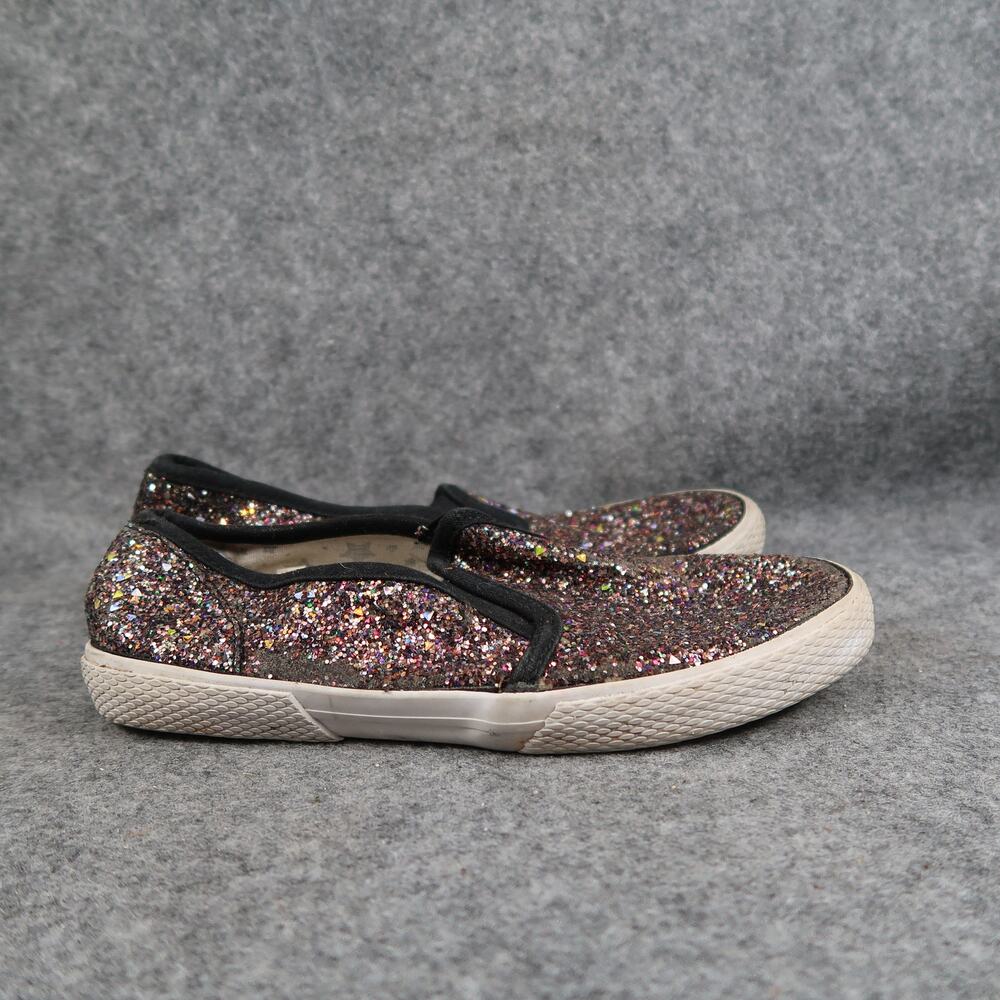 Cat & Jack Shoes KIds 2 Sneakers Slip On Glitter Casual Flat Comfy Girls